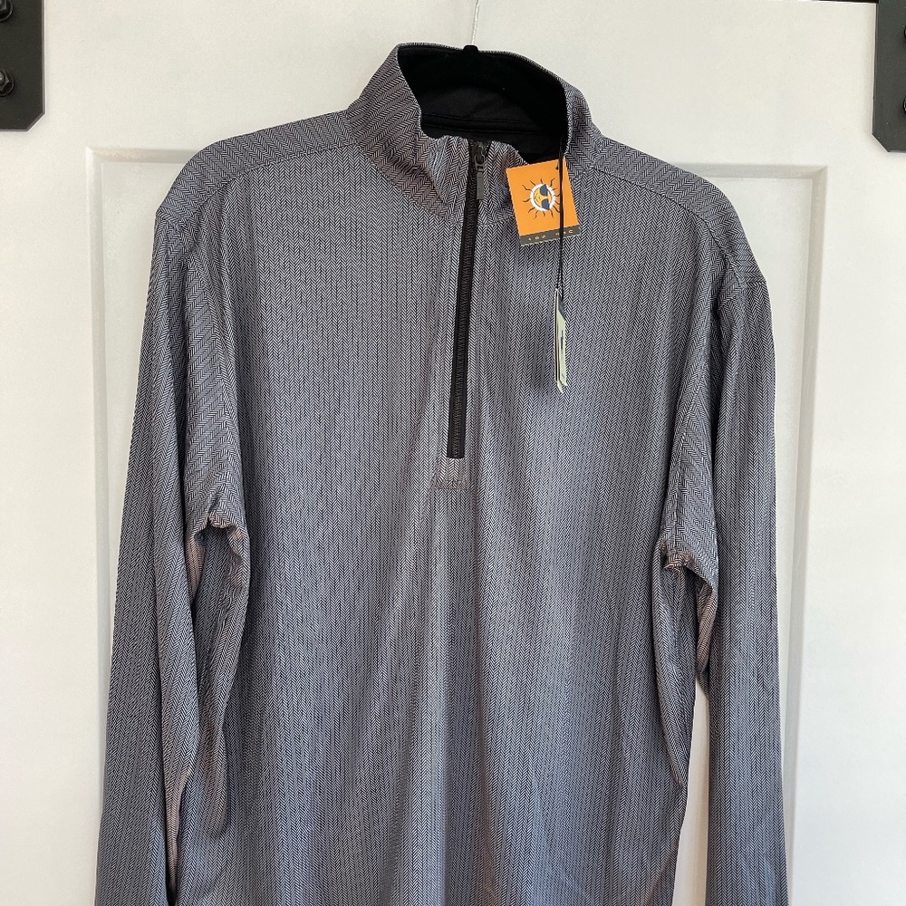 NWT - Horn Legend brand 1/4 zip pullover golf shirt, size M